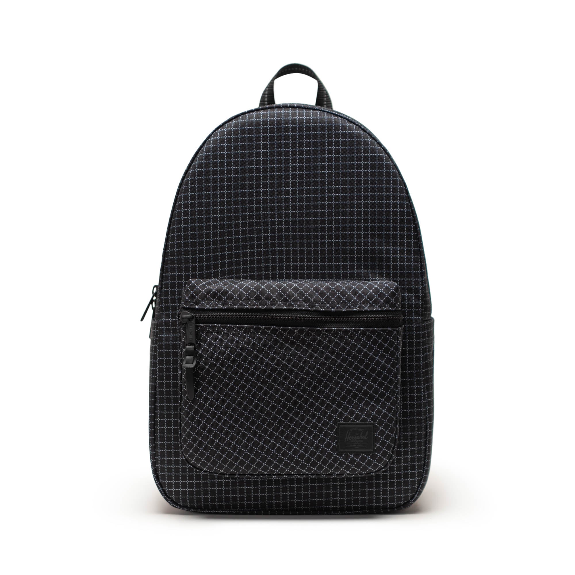 Grid Siyah Herschel Settlement Su İtici Kumaş Sırt Çantası, 16" Laptop Uyumlu, 23 L